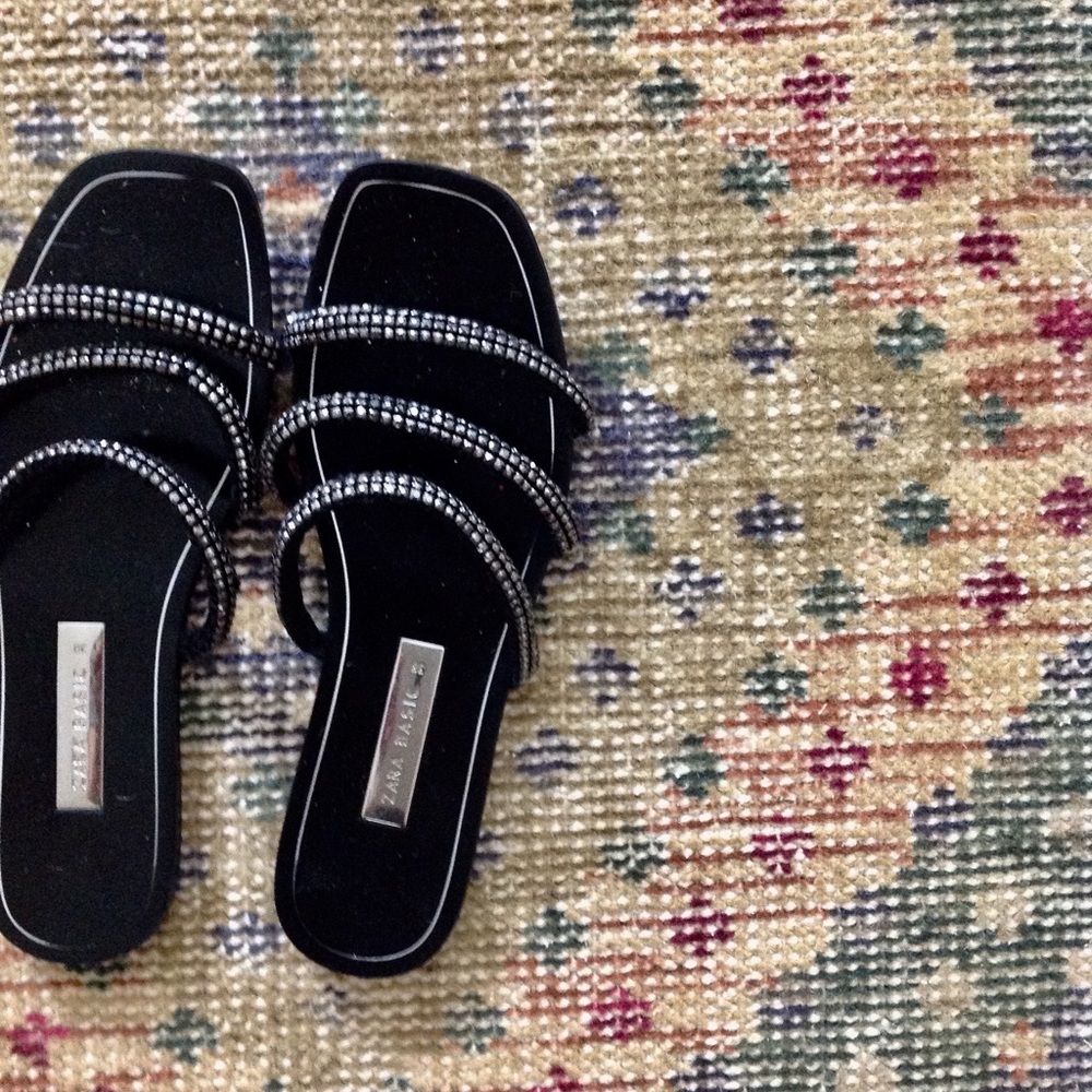 Zara | Sandals with sequins